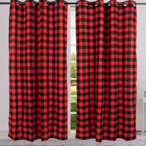 buffalo plaid curtains