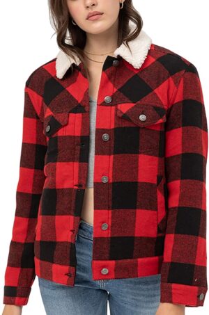 Buffalo Plaid Jacket Womens