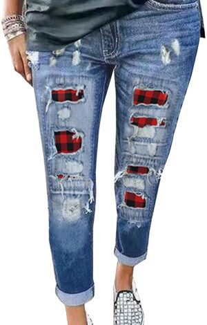 Buffalo Plaid Jeans