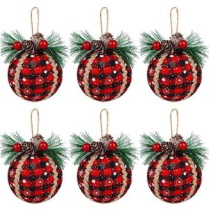 buffalo plaid ornaments