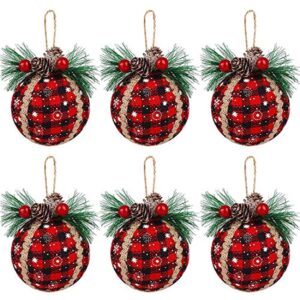 buffalo plaid ornaments