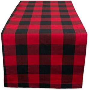 buffalo plaid table runner