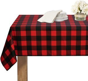 buffalo plaid tablecloth