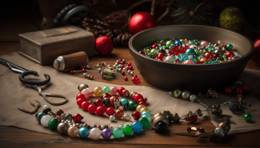 how to make beaded ornaments for christmas