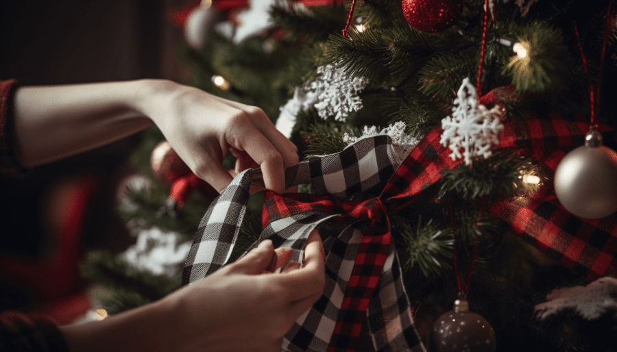how to make ribbons for christmas trees