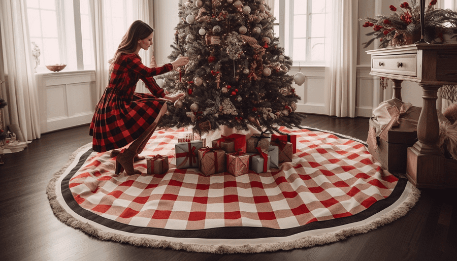 how to measure for a tree skirt