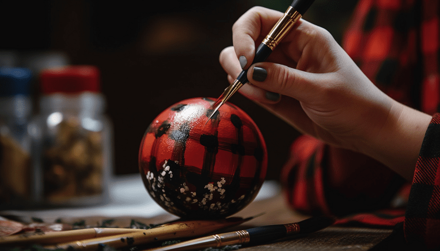 how to paint christmas ornaments